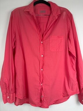 Grayson /Coral Pink Long-Sleeve Button-Down Shirt/ Size 4/L